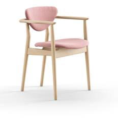 House of Finn Juhl - 109 stol, Clear oiled oak, Cat. 4 Vidar 633 - Matstolar - Finn Juhl - Rosa,Träfärgad - Trä/Textilmaterial