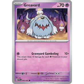 Greavard 042/091 - Paldean Fates Enkeltkort