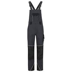 BWOLF Brave Latzhose Herren Arbeitshose Schutz-Latzhose mit Kniepolster-Taschen verstärkt mit 600D Polyester (Blau, 2XL)