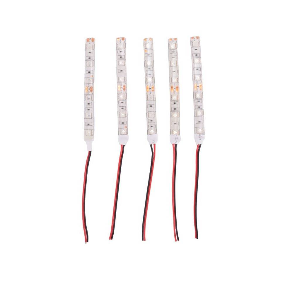 5Pcs 10Cm Waterproof Green 5050 Led Strip Lights 12V Caravan Boat Car