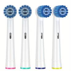 8-pakning af børstehoveder til følsomme tandkød, kompatibel med Oral B Braun elektrisk tandbørste. Blød børste til overlegen og skånsom rengøring...