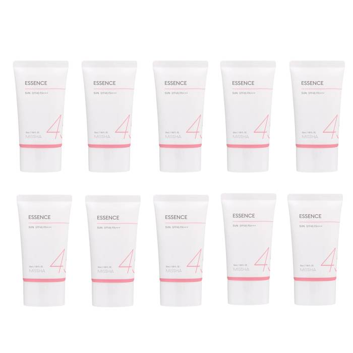 [Deal] MISSHA All Around Safe Block Essence Sun SPF45 PA+++ - 50ml (10ea) Set - black
