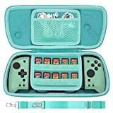 Aenllosi hårt resefodral för Hori Nintendo Switch delad dyna Pro/Hori delad dyna kompakt kontroll, gRÖN, Portfölj