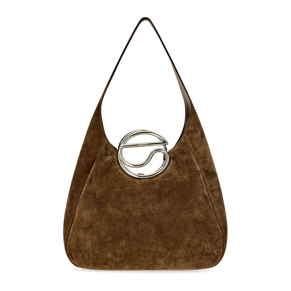Coperni Skuldertaske i ruskind - Tasker - Dame - Brun - ONE SIZE - Uld