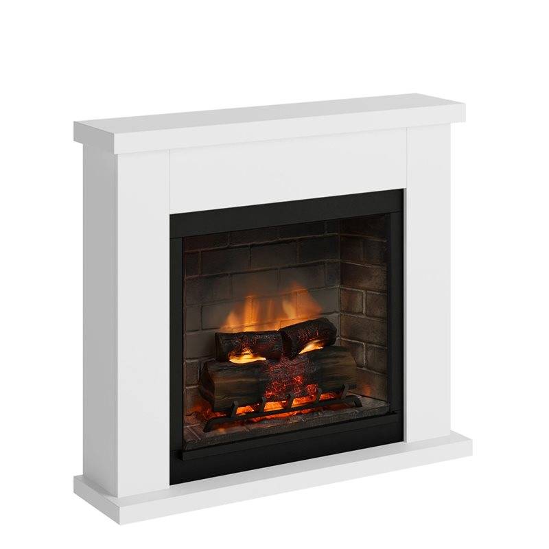 Elkamin Tagu Frode Electric med PowerFlame 2 Ren vit - Vit