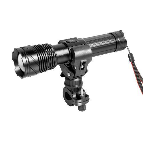 1000LM Uppladdningsbar Cykellampa 3000mAh Cykelstrålkastare LED-ficklampa Mountainbike-ljus Typ-c Cykellampa Vattentät Strålkastare gray
