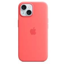 APPLE - iPhone 15 Silicone Case with MagSafe - Guava ACCS