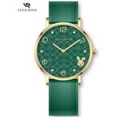 OEM Dragon Zodiac Rabbit Elegance Ultra-thin Green Ladies Luxury Leather Womens Bracelet Quartz Custom Watches