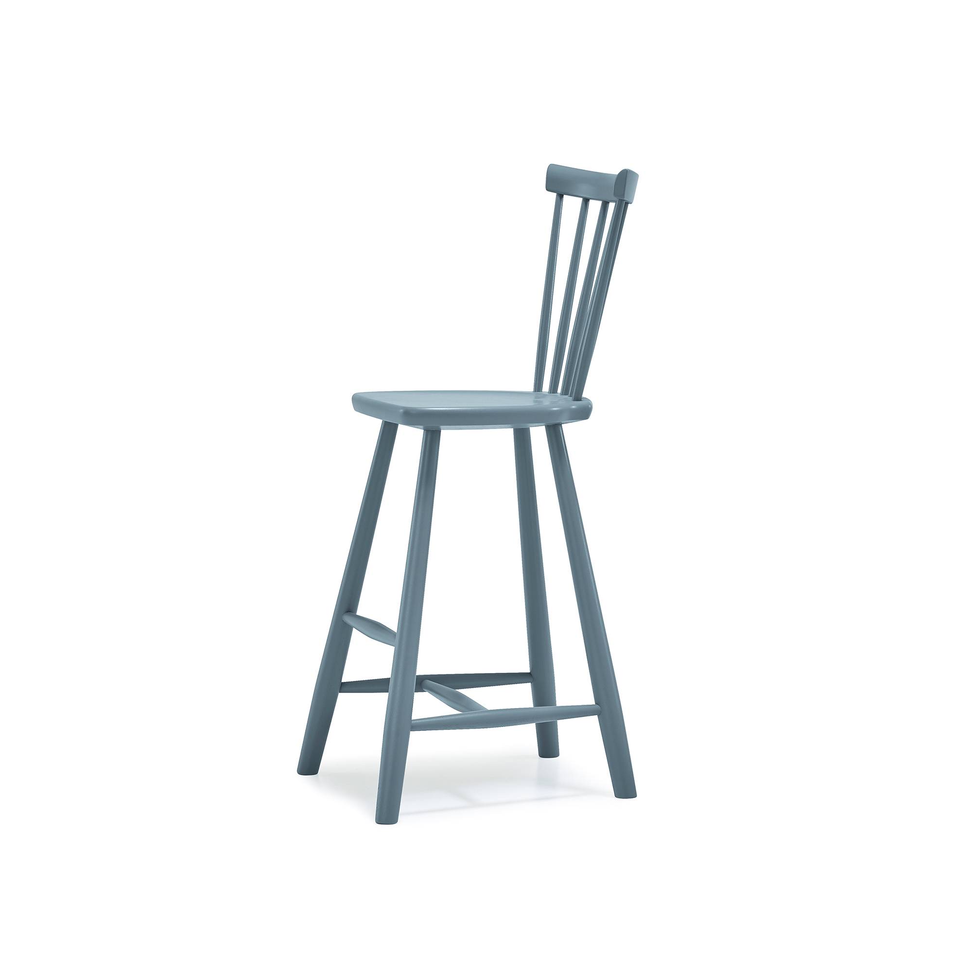 Stolab - Lilla Åland Barnstol Hög Sitthöjd 52 cm - Ytbehandling Åska 66 - Barnstolar - Leif Burman,Stiftelsen Siv & Carl Malmstens Minne - Blå - Trä