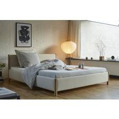 RYE Veng seng inkl. 18 cm natur latex madrasser Svanemærket-Hør Sand-Eg Sæbe-180x200 cm-Fast/Fast