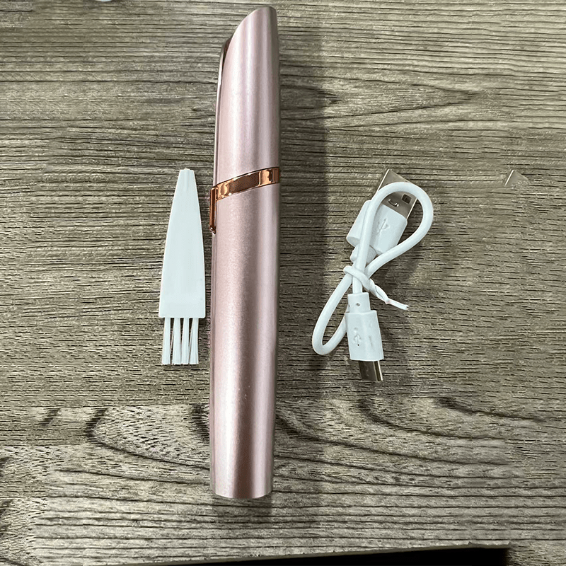 TEMU Women's Electric Epilation Device - Usb- Portable Eyebrow Trimmer & Facial Hair Shaver Suitable For Eyebrows, Lips, Nose, Body Hair Removal - Compact Electric Razor For Areas