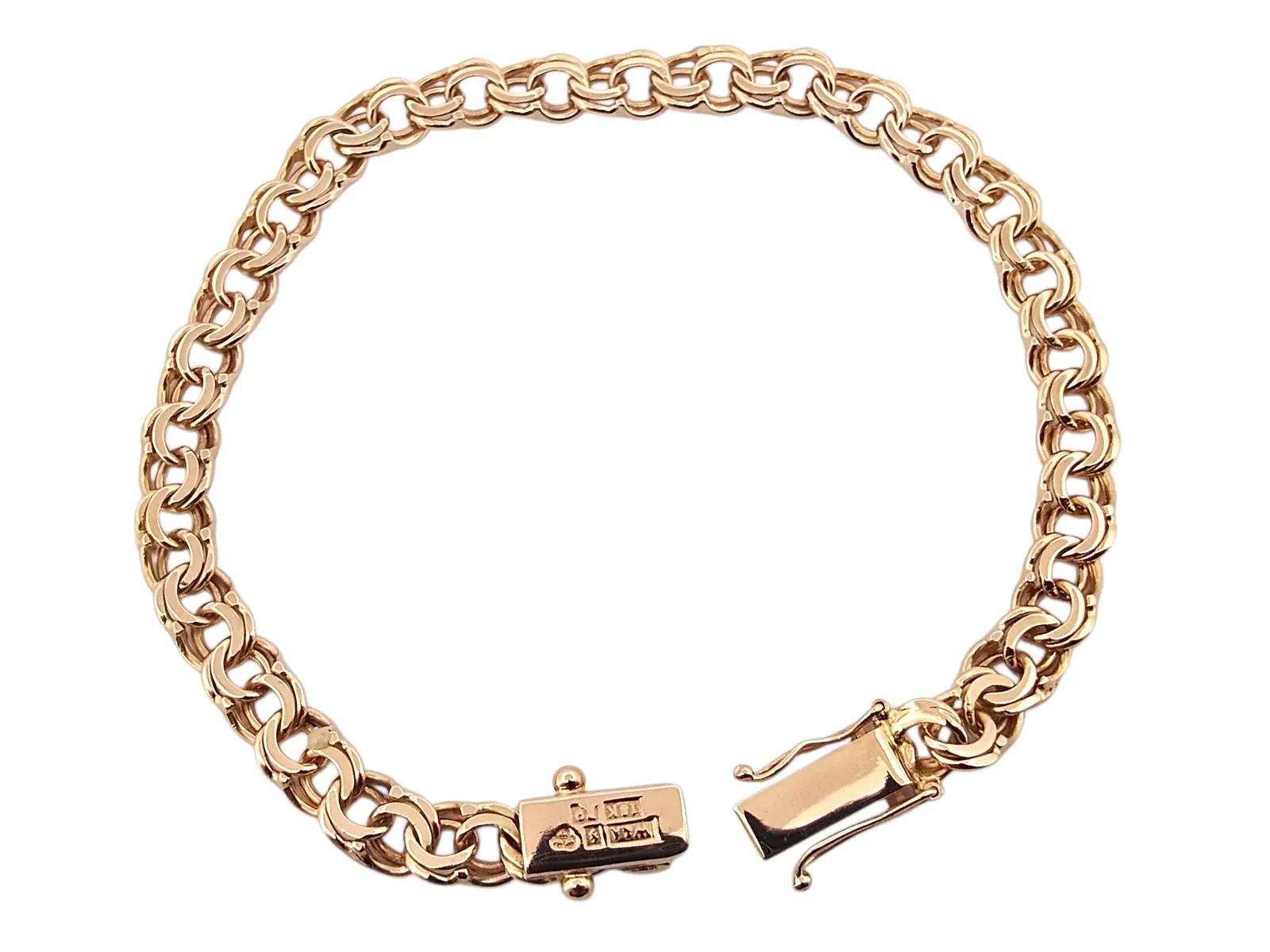 18k Bismarck armband 12,5 gram 18,5 cm