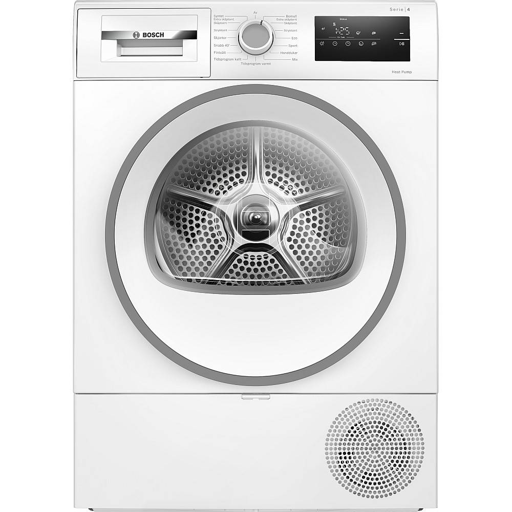 Bosch Serie 4 värmepumpstorktumlare 8 kg WTH85V0SSN