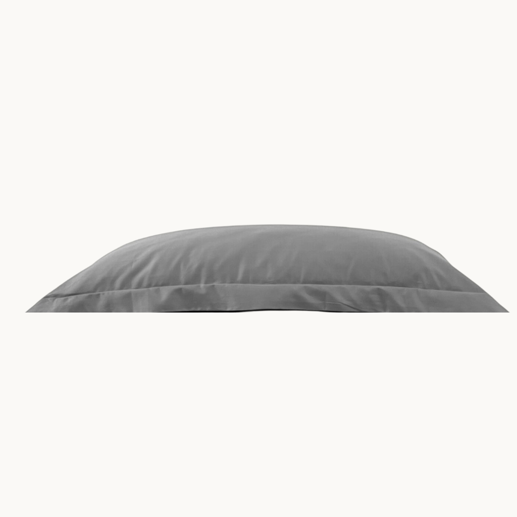 Charm Satin Kissenbezug aus 100% ägyptischer Baumwolle (600TC) – Seidig glatt, glänzend & haarschonend - Ardoise / 60x80