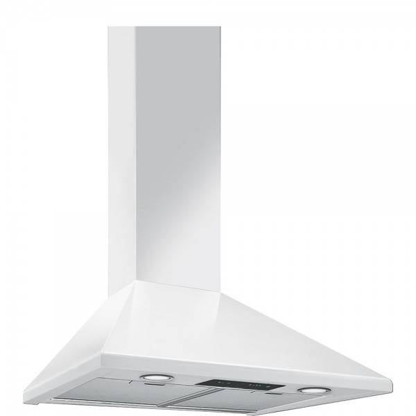 Väggmonterad köksfläkt 60 cm, Vit från SMEG