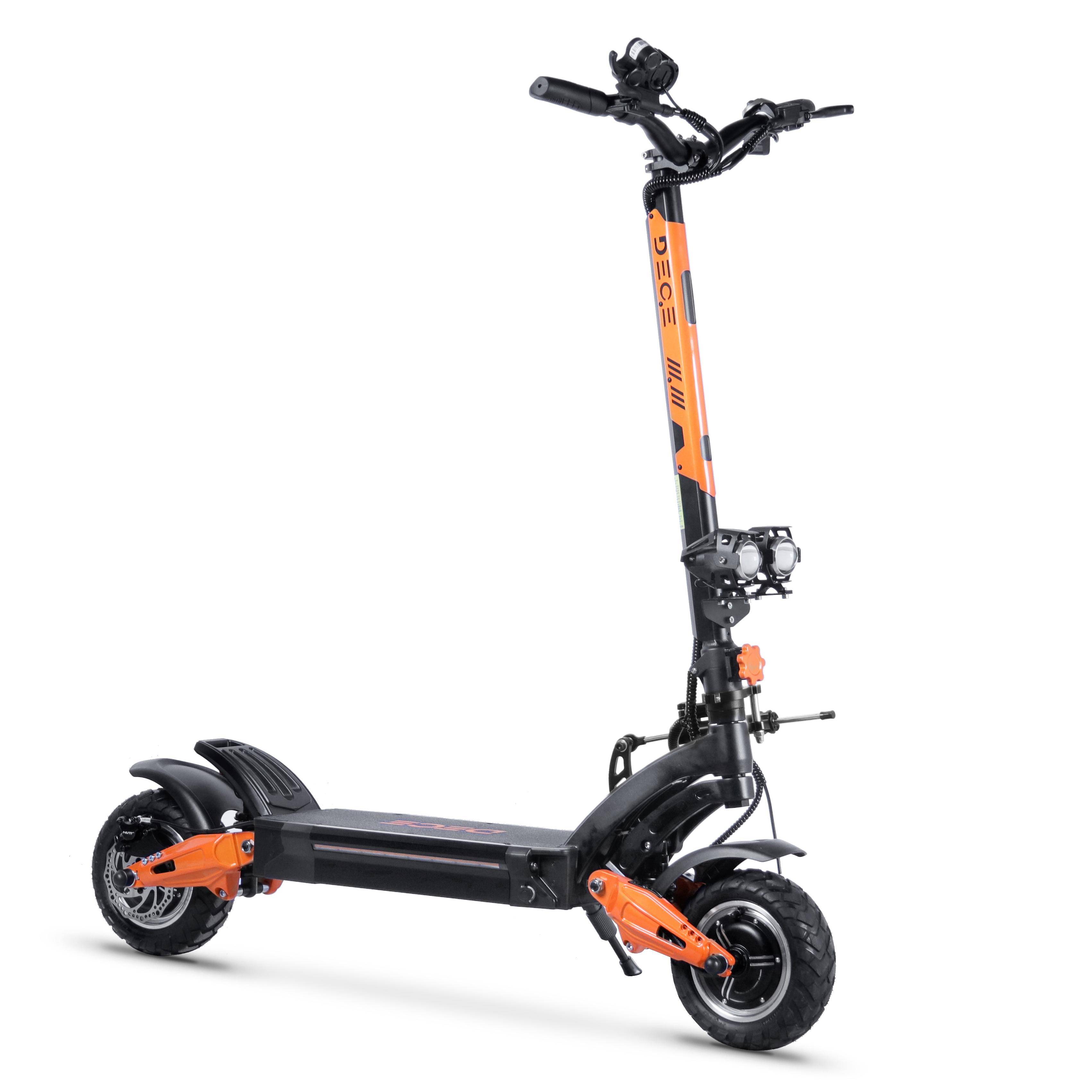 DECE S19 Vuxen Terräng Hopfällbar Elektrisk Skoter 1200W*2 Dubbel Motor 60V23.4Ah Batteri 10 Tum Off-Road Däck Berg EScooter