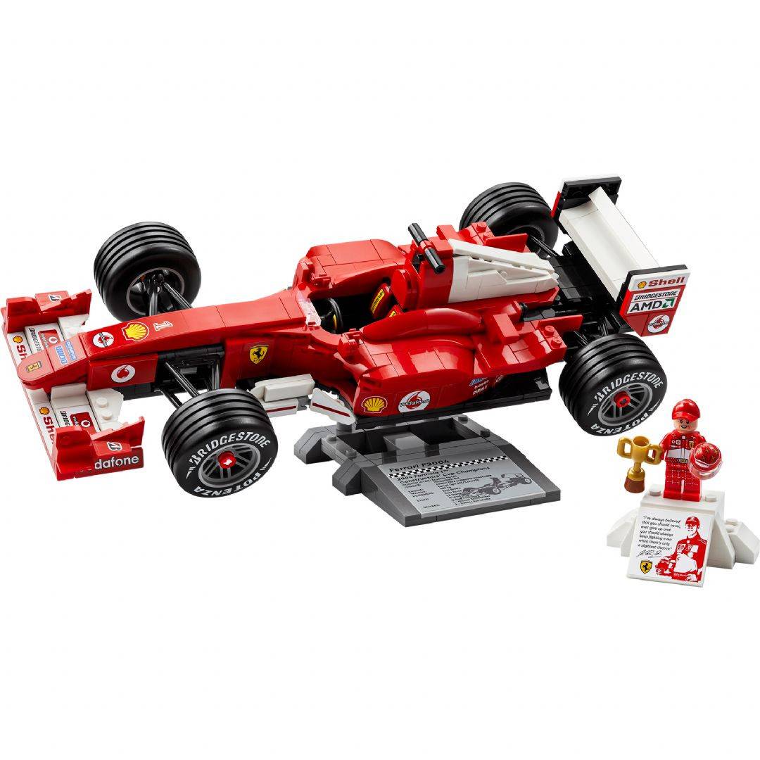 Ferrari F2004 og Michael Schumacher LEGO Icons Ferrari byggesæt 11375