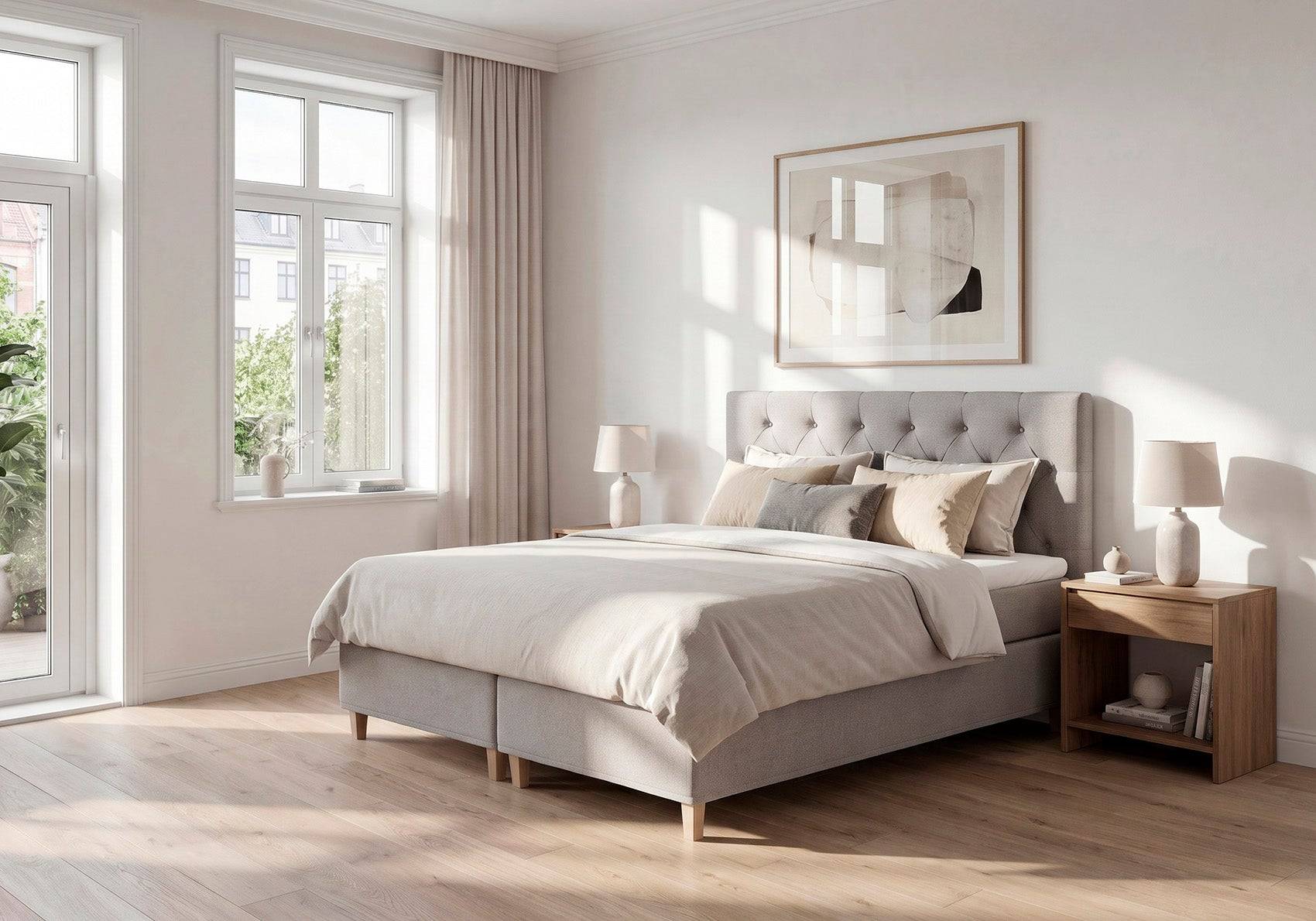 Lama Premium Kontinentalseng - 140x200 / Memory foam topmadras 8 cm