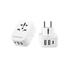 Lifeventure WTE Travel Adaptor m/ USB