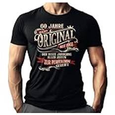 T-shirt som present till 60-årsdagen. Födelsedag – 60 år mogen till perfektion, Perfekt, XL
