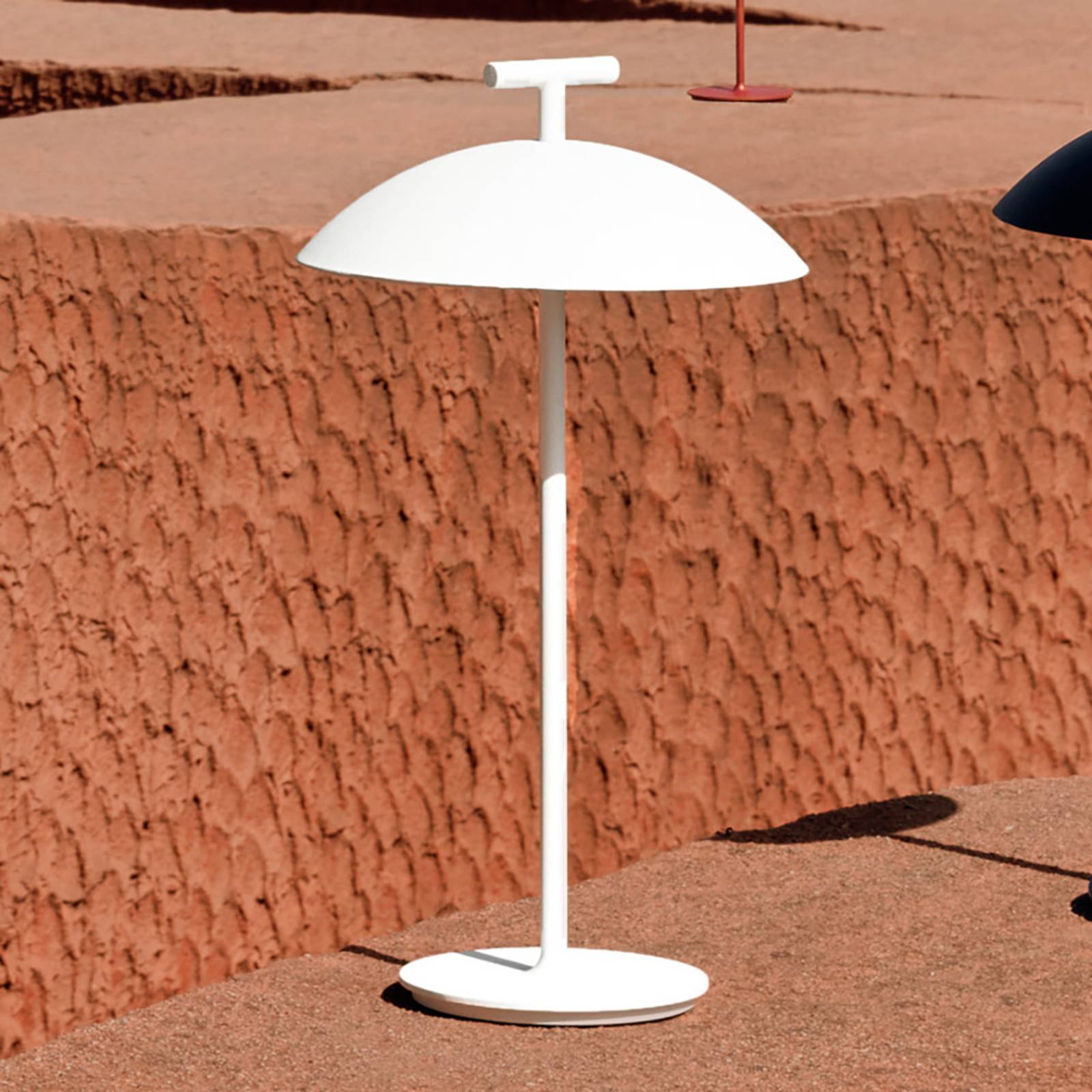 Kartell Design bordslampa Mini Geen-A, Vitt / opal, Vardagsrum / matsal, Metall, Design, Bordslampa
