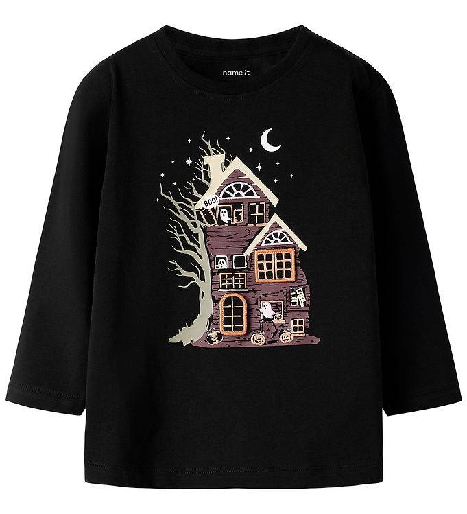 Name It Tröja - NmnOttoline - Black - Name It - 2 år (92) - Tröja