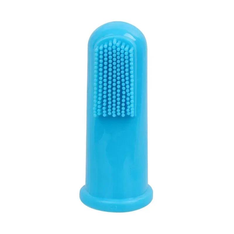 Soft Finger Dog Toothbrush - Style 1 Sky Blue / 3 Pcs
