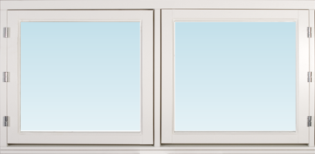 Lingbo Kulturfönster LK sidohängt fönster utåtgående 1180x580mm 2-luft, insida trä utsida trä, 1+1 glas  (12x6)