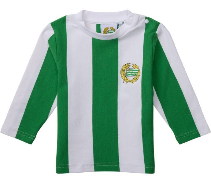 Hammarby LS Baby MR t-shirt, HIF GREEN/WHITE, Barn, 62-68