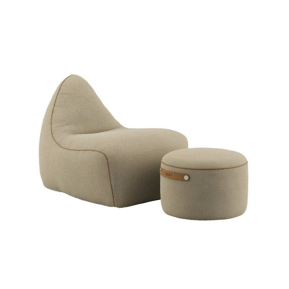 SACKit Chair & Pouf Indoor Teddy Beige