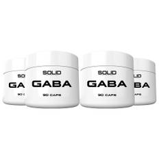 4 x SOLID Nutrition GABA, 90 caps