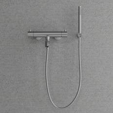 Badkarsblandare Primy Steel Pleasure 4 med Handdusch Rostfritt Stål