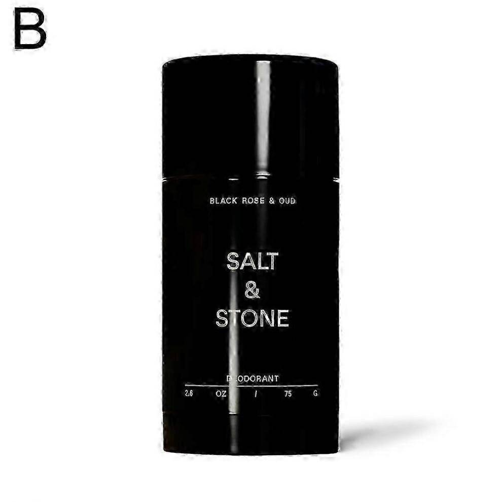 (Black) Salt Stone Unisex Black Oud ExtraStrength AluminumFree Deodorant 25-26