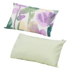 nishikawa Pillow cover Compatible with 63x43cm pillow size Washable cotton Finlayson Kumpura Inner cover type Reversible Made in Japan Lavender