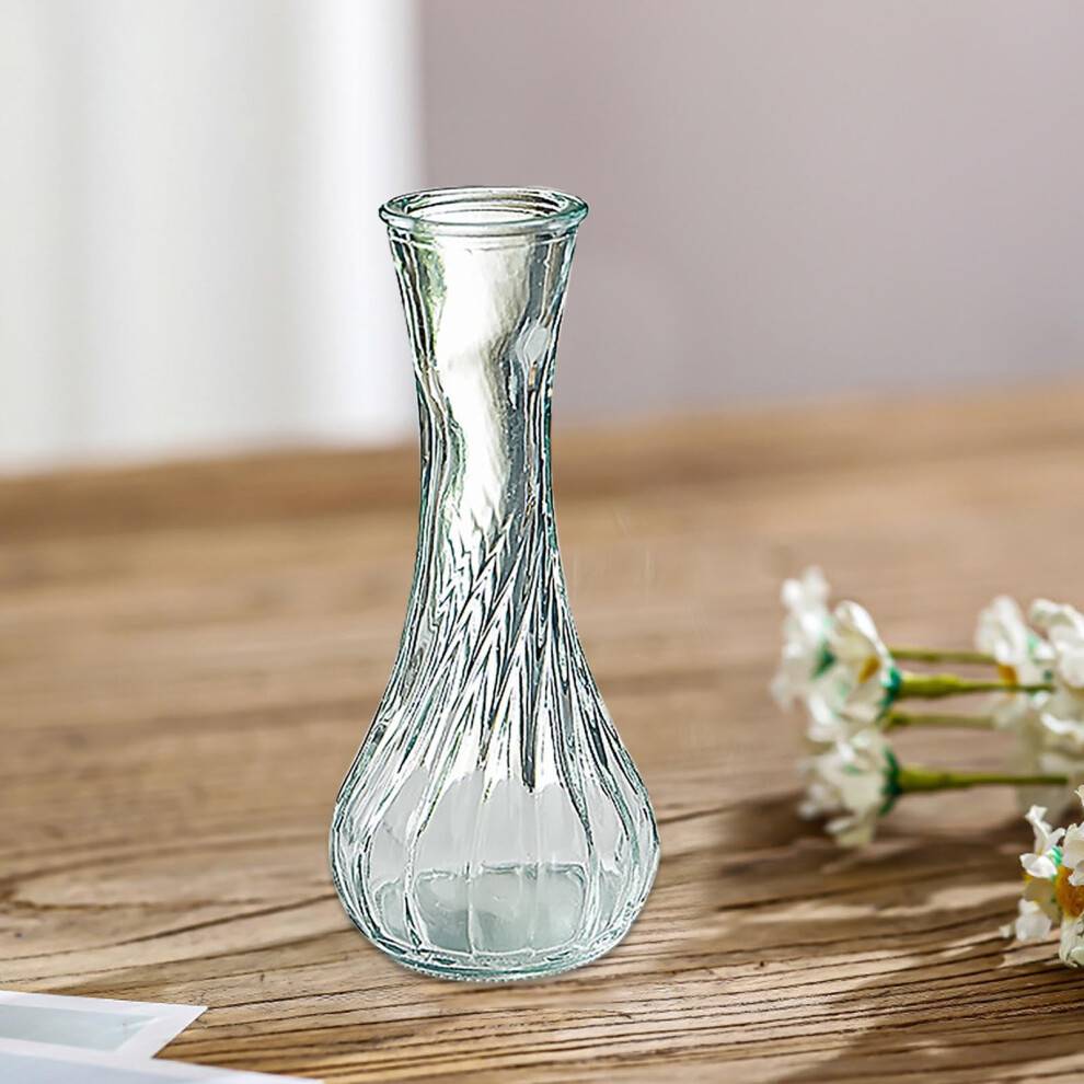 Små glasvaser til blomster Mini klare knopvaser til bordpynt Vintage vaser til bryllup Hjemmeborddekorationer, Ornament * 1