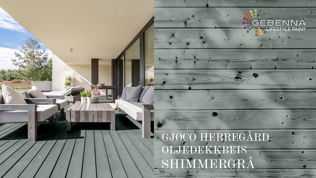 Gjøco Herregård Exclusive Oljedekkbeis: Oljetäcklasyr 6022 Shimmergrå 9 liter