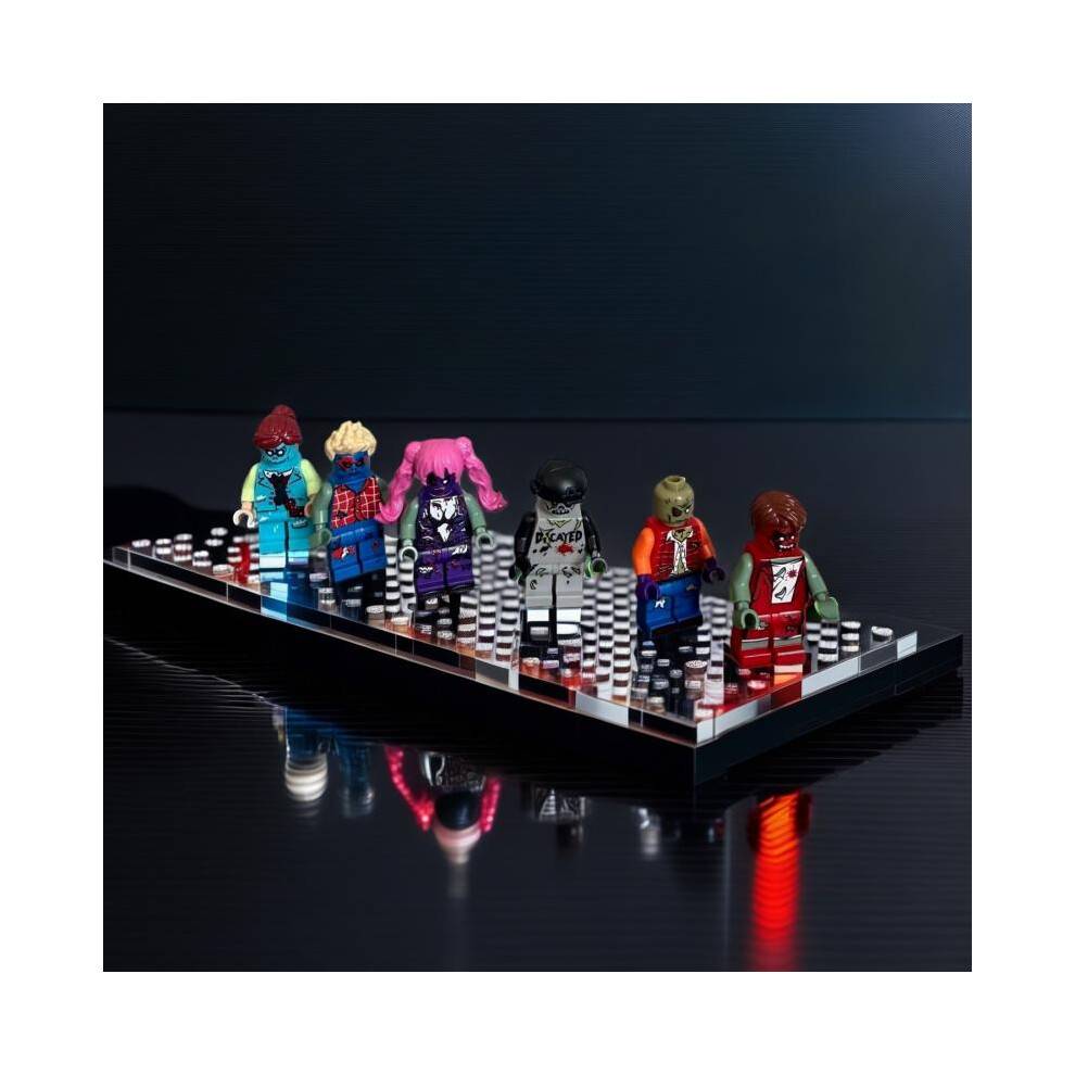 (A) Minifigures Biohazard Zombie Police Military Special Forces Base Watchtower Radiation Zone Assembly Educational Toy