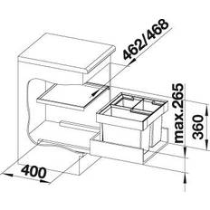 Blanco Flexon II 50/2 affaldssystem - 2 spande