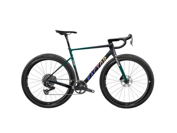 Factor Aluto komplet Force XPLR Powermeter Naked Carbon Racing Green - Cykelstørrelse 56 cm