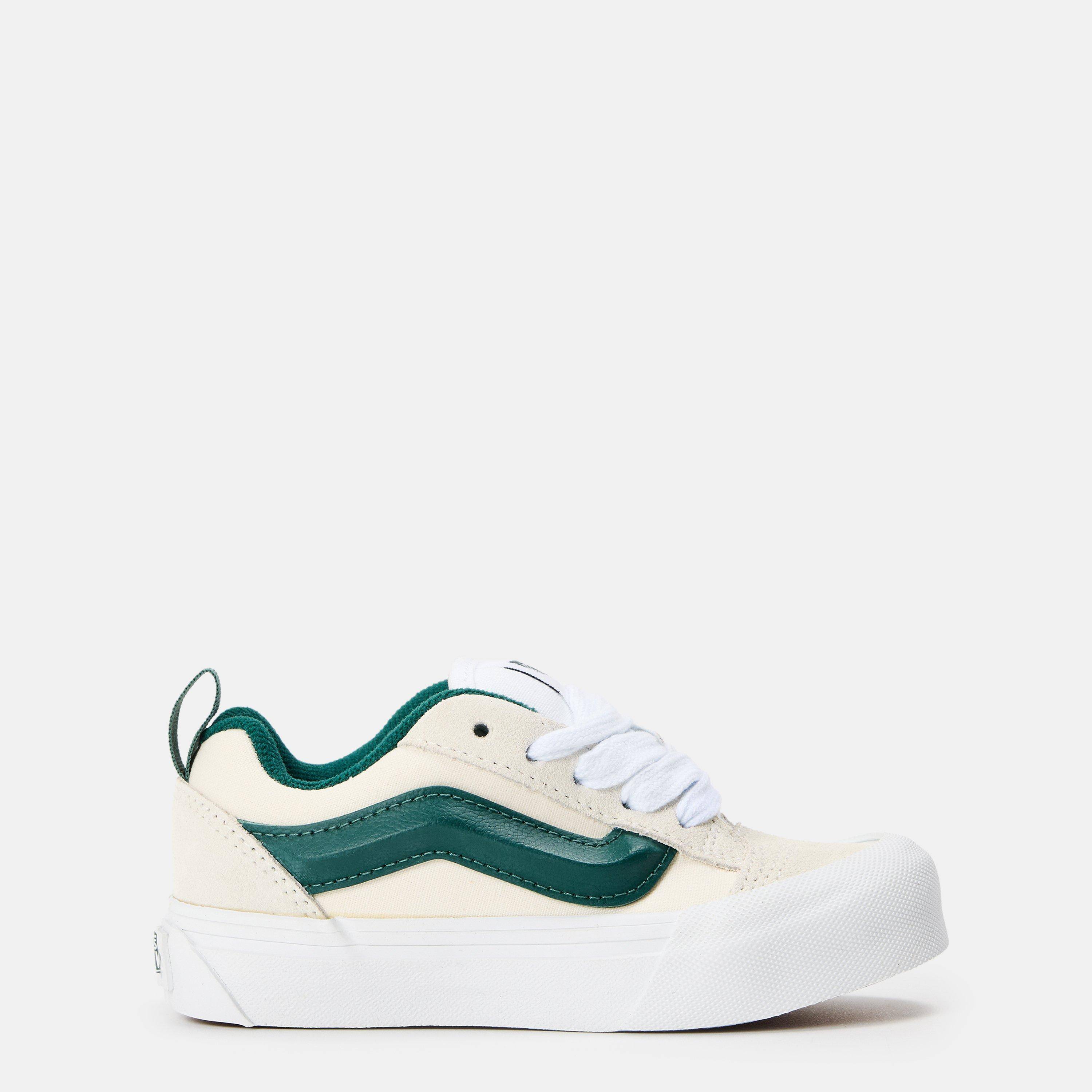 Vans Unisex Kids' Knu Skool Retro Sport Green/Marshma Canvas Trainers