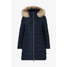 Tommy Hilfiger Curve - Dunfrakke Crv Tyra Heritage Coat With Fur - Blå