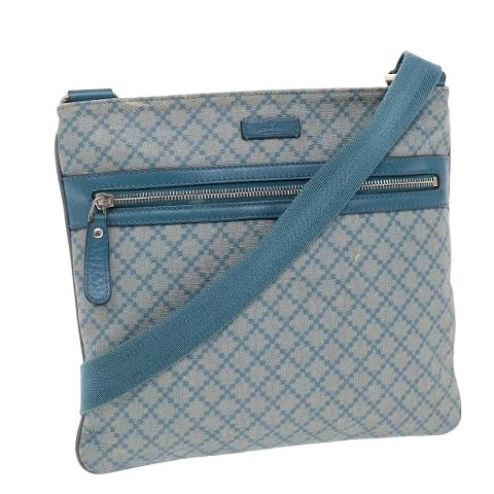 Gucci Vintage Pre-owned Vintage Cross Body Taske - Vintage - Dame - Blå - ONE SIZE -