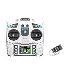 Kznifmk 8-kanals 2,4 GHz RC-sändare och mottagare med MC8RE-V2-mottagare radiosystem för RC-flygplan, båt, bil och mer dubbel retur