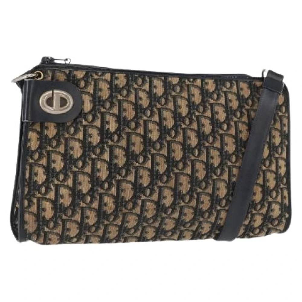 Dior Vintage Pre-owned Vintage Skuldertaske - Vintage - Dame - Blå - ONE SIZE - Uld