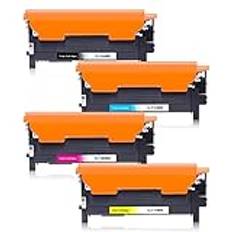 Jhaan CLT-P406C CLT-K406S multipack toner kompatibel med Samsung CLX 3305 toner svart Samsung CLP 365 toner Samsung Xpress C460W C460FW C460 C410W CLX 3300 CLX 3305W CLP 360 (4-pack)