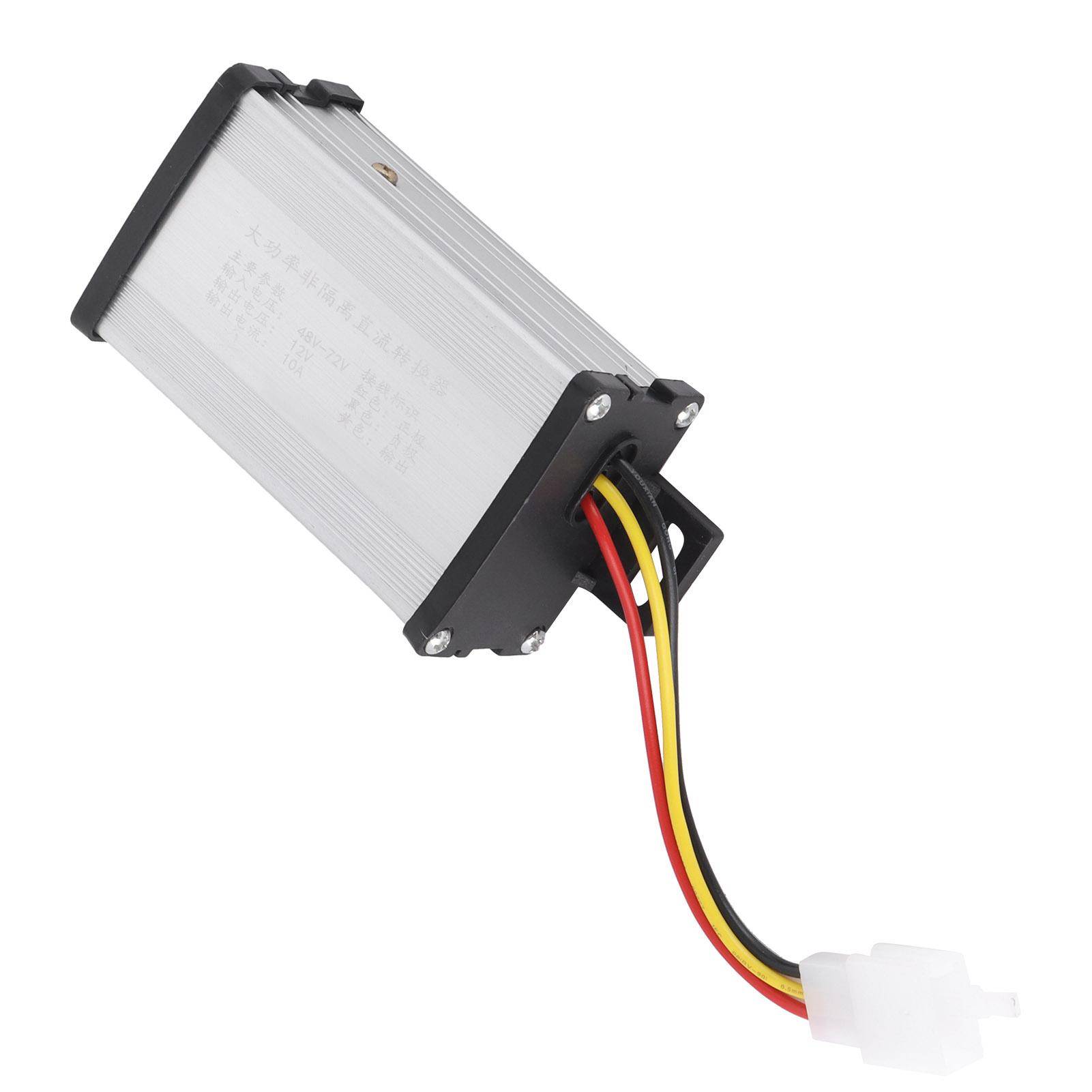 DC Spänningstransformator Omvandlare Adapter Modul 48V‑72V till 12V/10A Elfordonsdelar