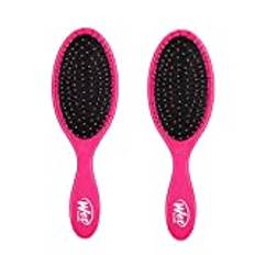 WetBrush Original Detangler Hairbrush UltraSoft Bristles Ergonomic Handle Suitable for All Hairtypes Pink - DUO