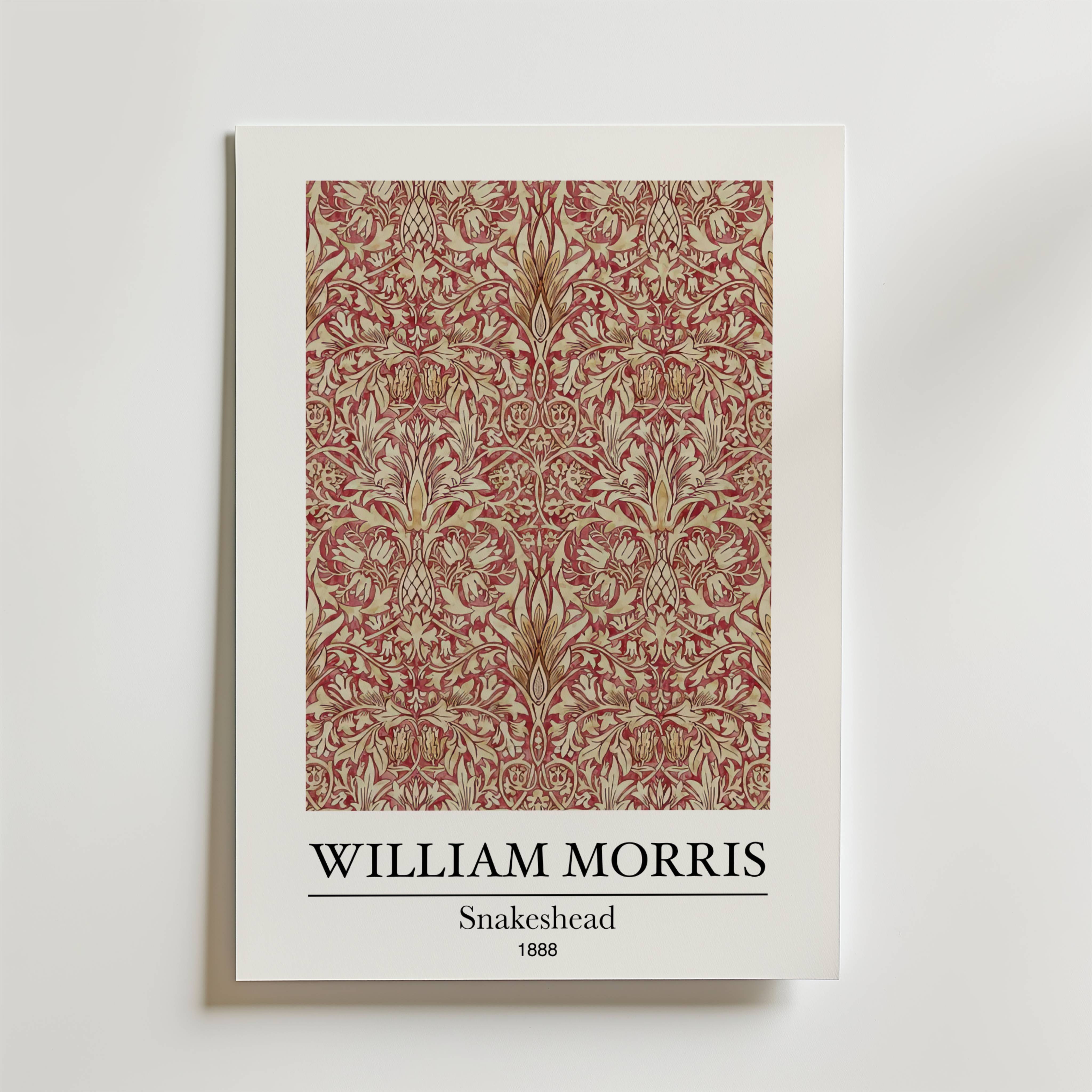 William Morris Snakeshead Poster - Fine Art Poster 40x50 cm