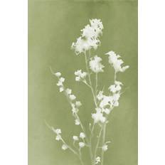 Plakat - Blomstret Grøn Kunstværk