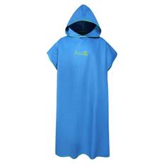 Surf Poncho Byte av handduk Snabbtorkande dräkt med huva Mikrofiber strandfilt Badhandduk Simhandduk blå